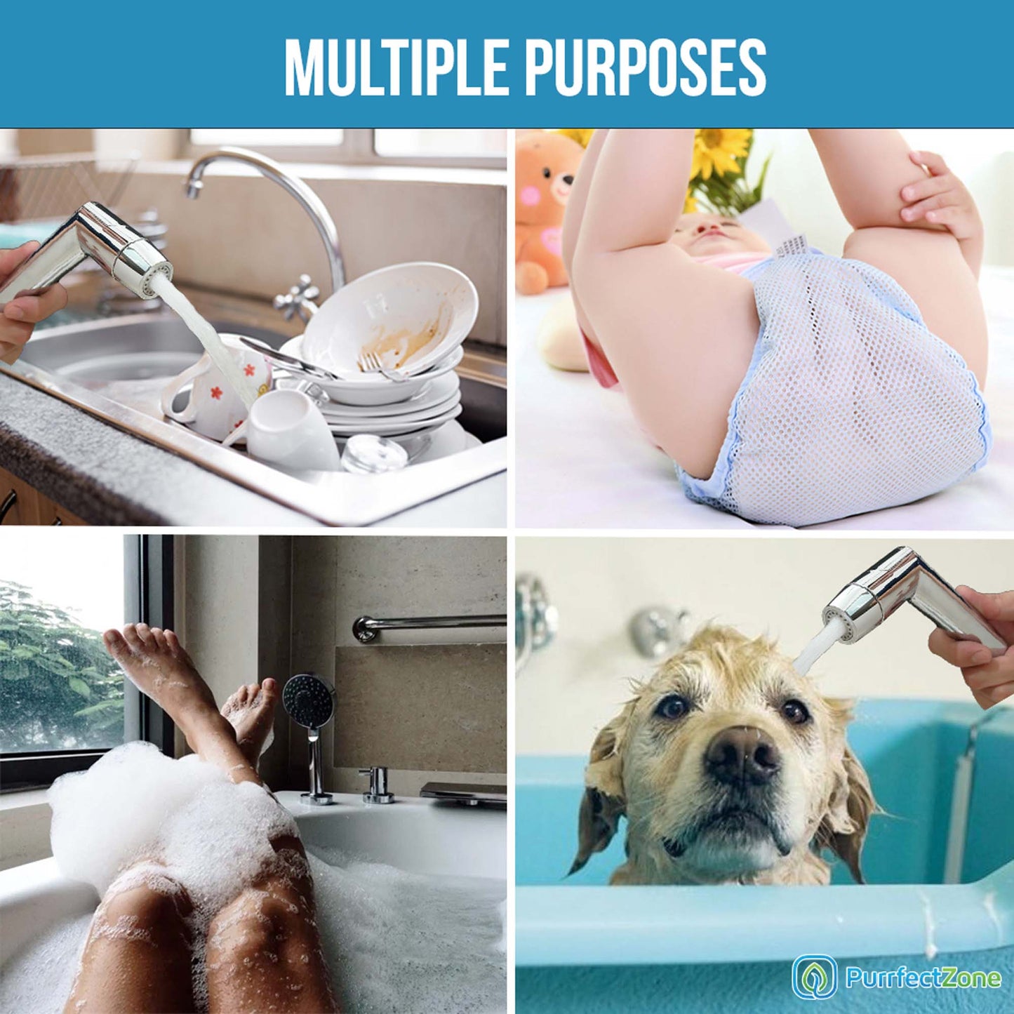 handheld sprayer for diaper and dog
