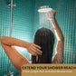The PurrfectZone Shower Hose - 72 Inch Stainless Steel (Chrome)