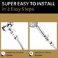 The PurrfectZone Shower Hose - 72 Inch Stainless Steel (Chrome)