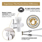 The PurrfectZone White Chrome Bidet Sprayer/Cloth Diaper Sprayer