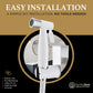 The PurrfectZone White Chrome Bidet Sprayer/Cloth Diaper Sprayer