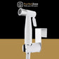 The PurrfectZone White Chrome Bidet Sprayer/Cloth Diaper Sprayer