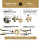 Two-Pack Brushed Gold Purrfectzone Bidet Sprayer for Toilet, Handheld Sprayer Kit, Hand Held Bidet, Cloth Diaper Sprayer Set