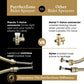 Two-Pack Brushed Gold Purrfectzone Bidet Sprayer for Toilet, Handheld Sprayer Kit, Hand Held Bidet, Cloth Diaper Sprayer Set