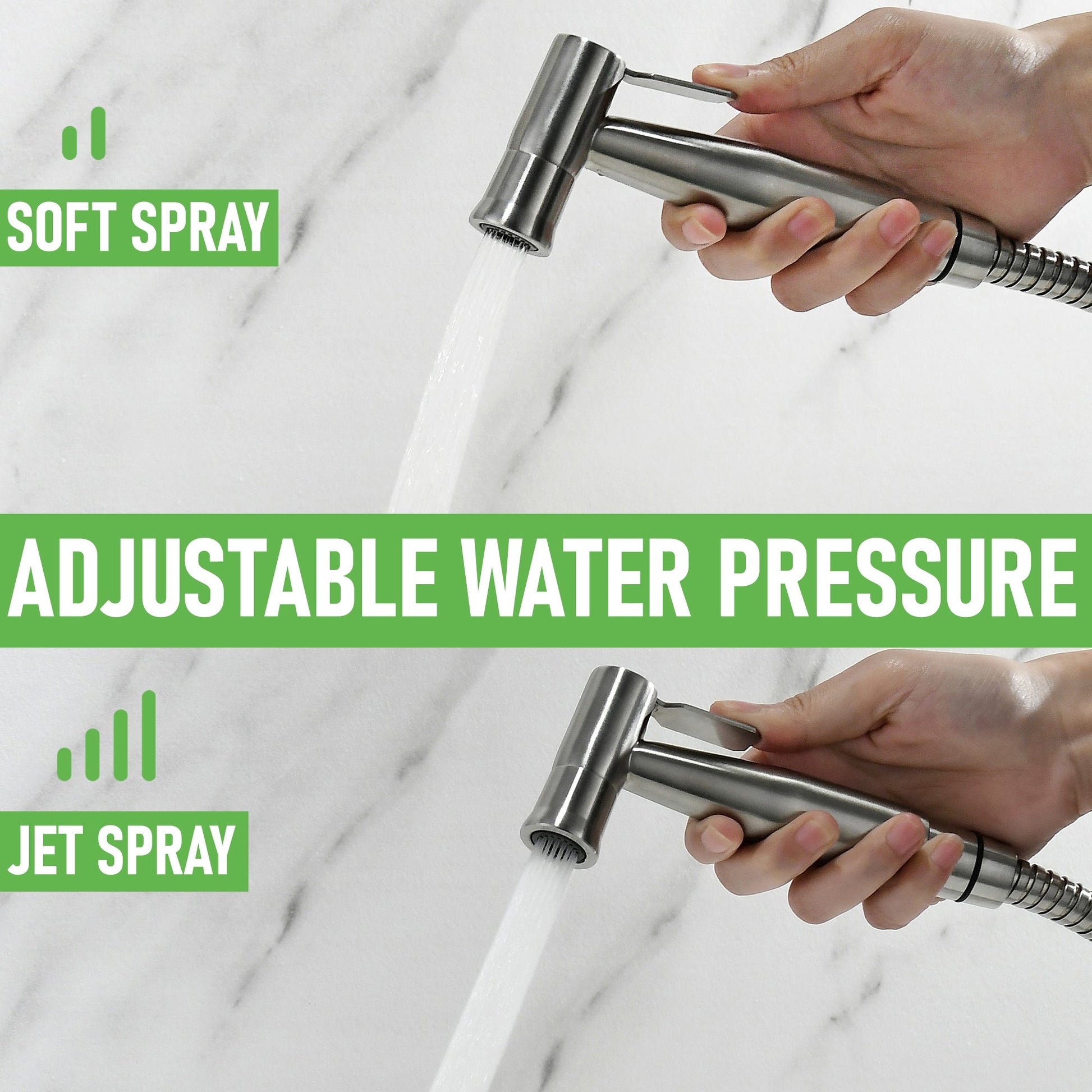 adjustable water pressure spray